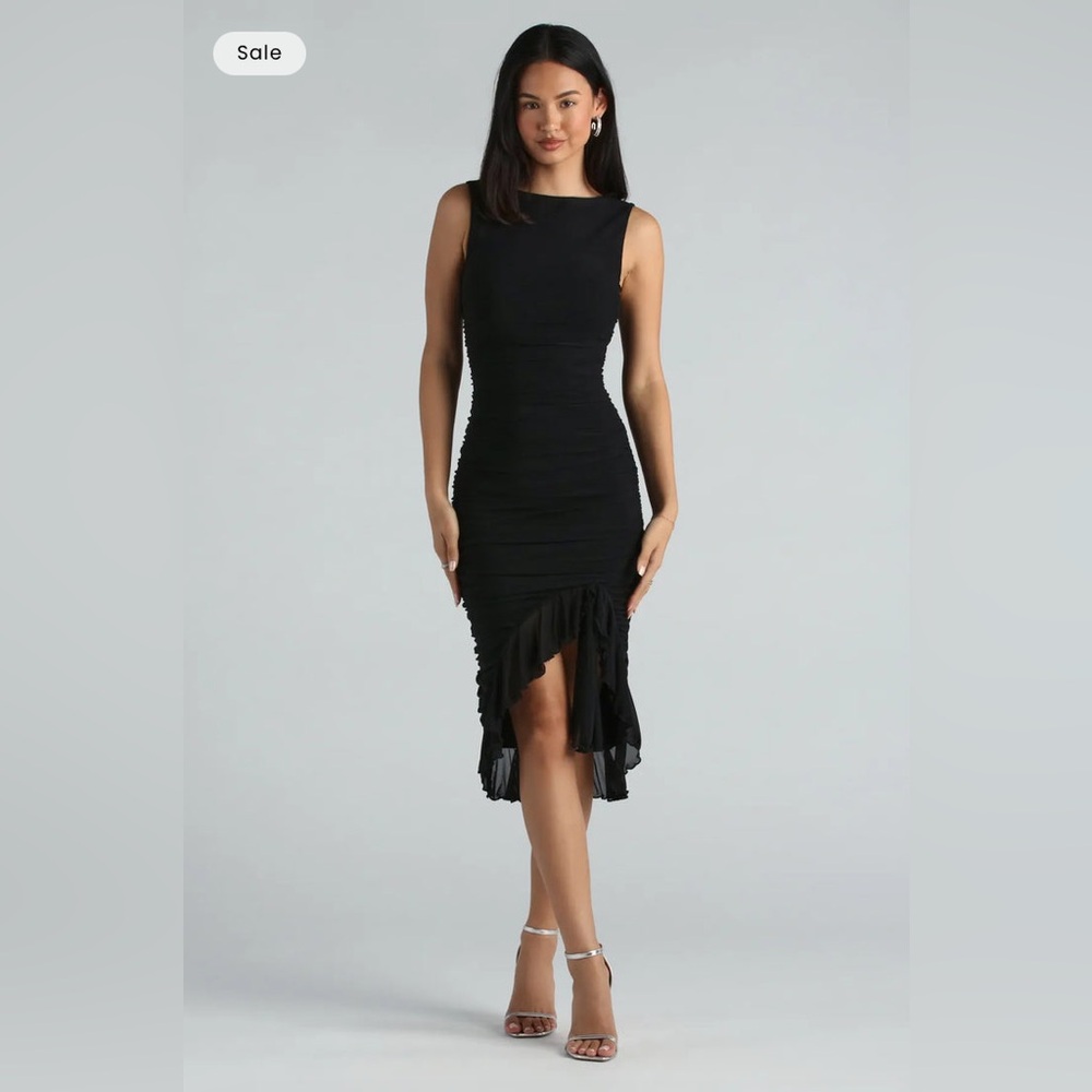 Windsor Black High Low Dress
